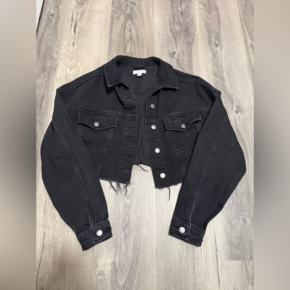 Topshop Black Denim Jacket
